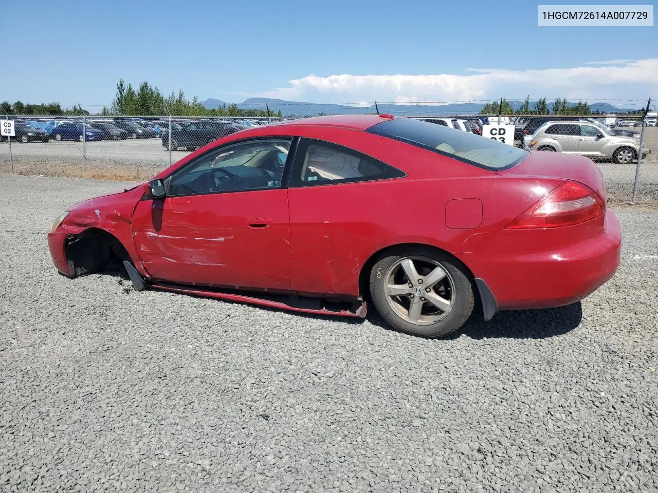 2004 Honda Accord Ex VIN: 1HGCM72614A007729 Lot: 63107815