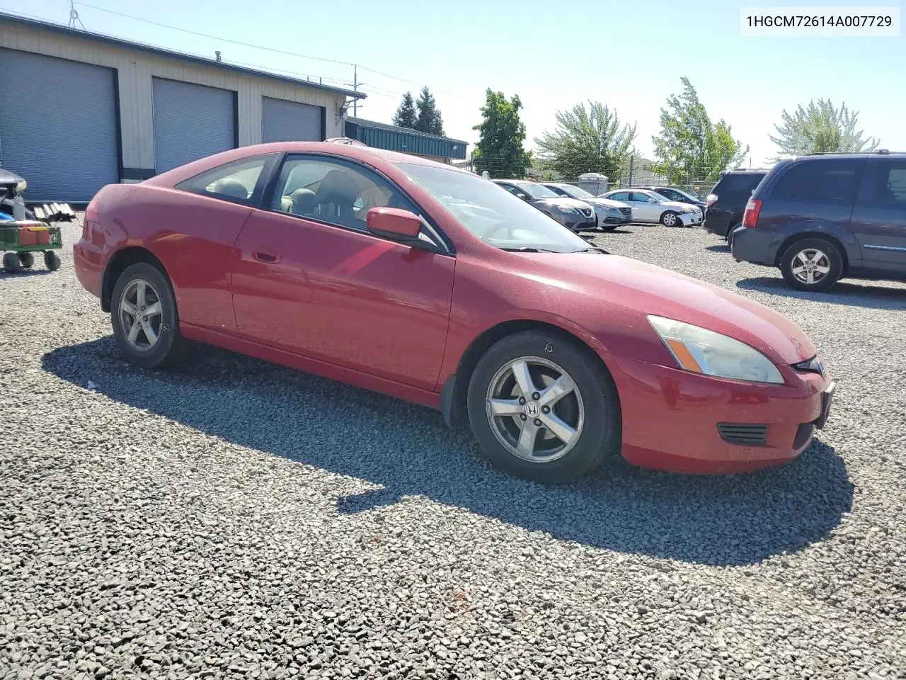 2004 Honda Accord Ex VIN: 1HGCM72614A007729 Lot: 63107815
