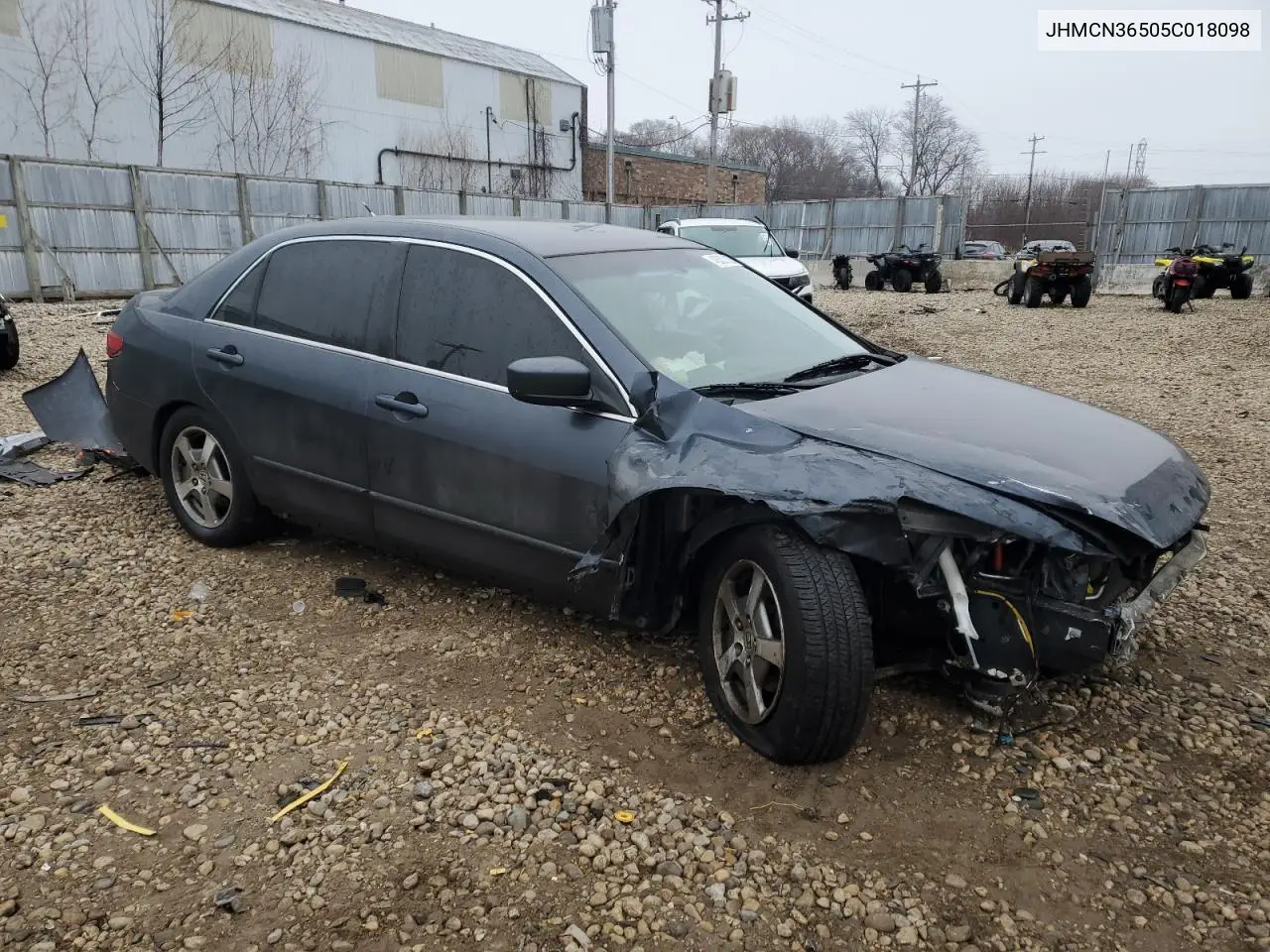 2005 Honda Accord Hybrid VIN: JHMCN36505C018098 Lot: 43337825