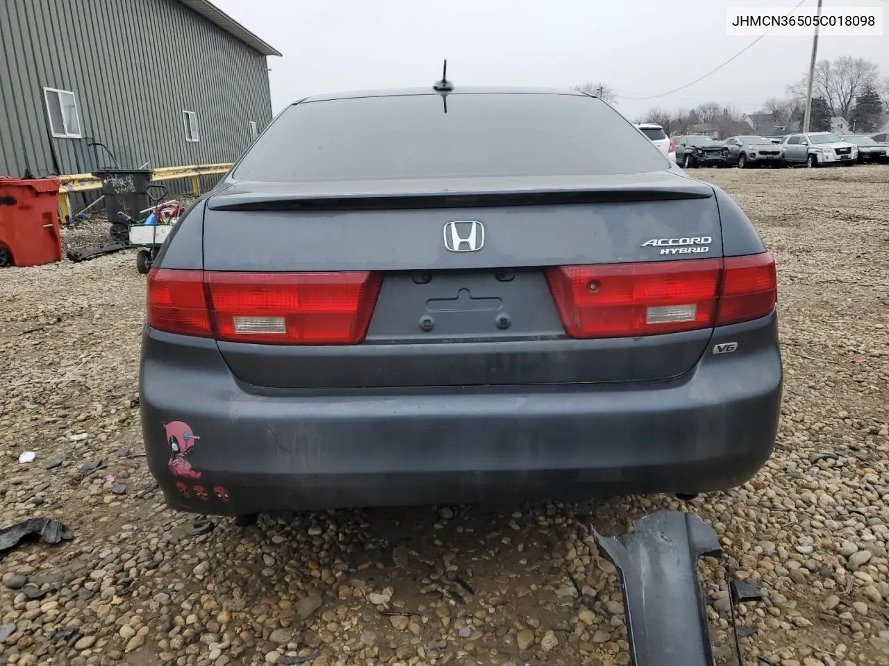 2005 Honda Accord Hybrid VIN: JHMCN36505C018098 Lot: 43337825