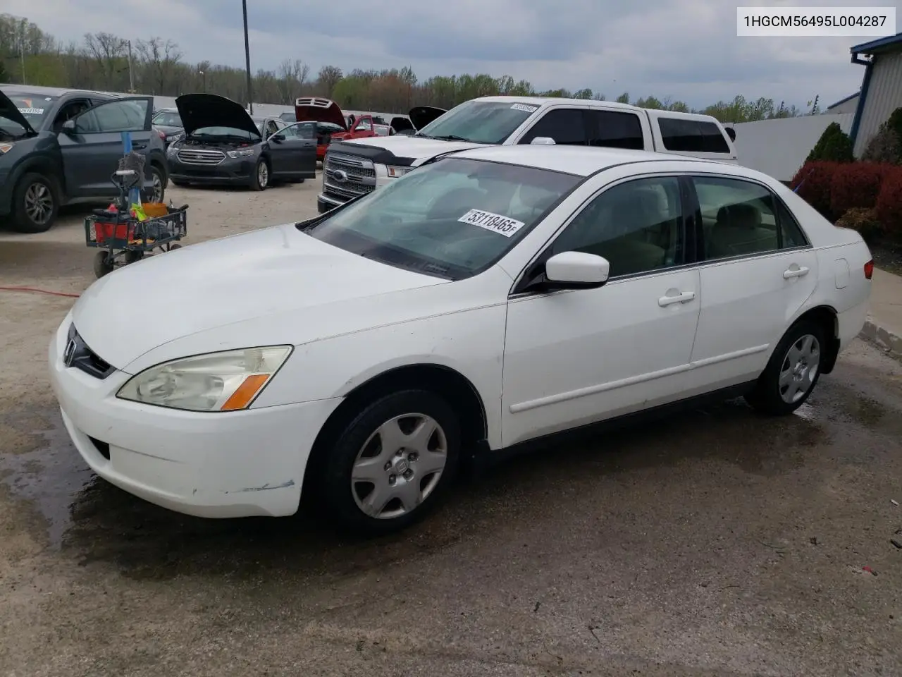 2005 Honda Accord Lx VIN: 1HGCM56495L004287 Lot: 53118465