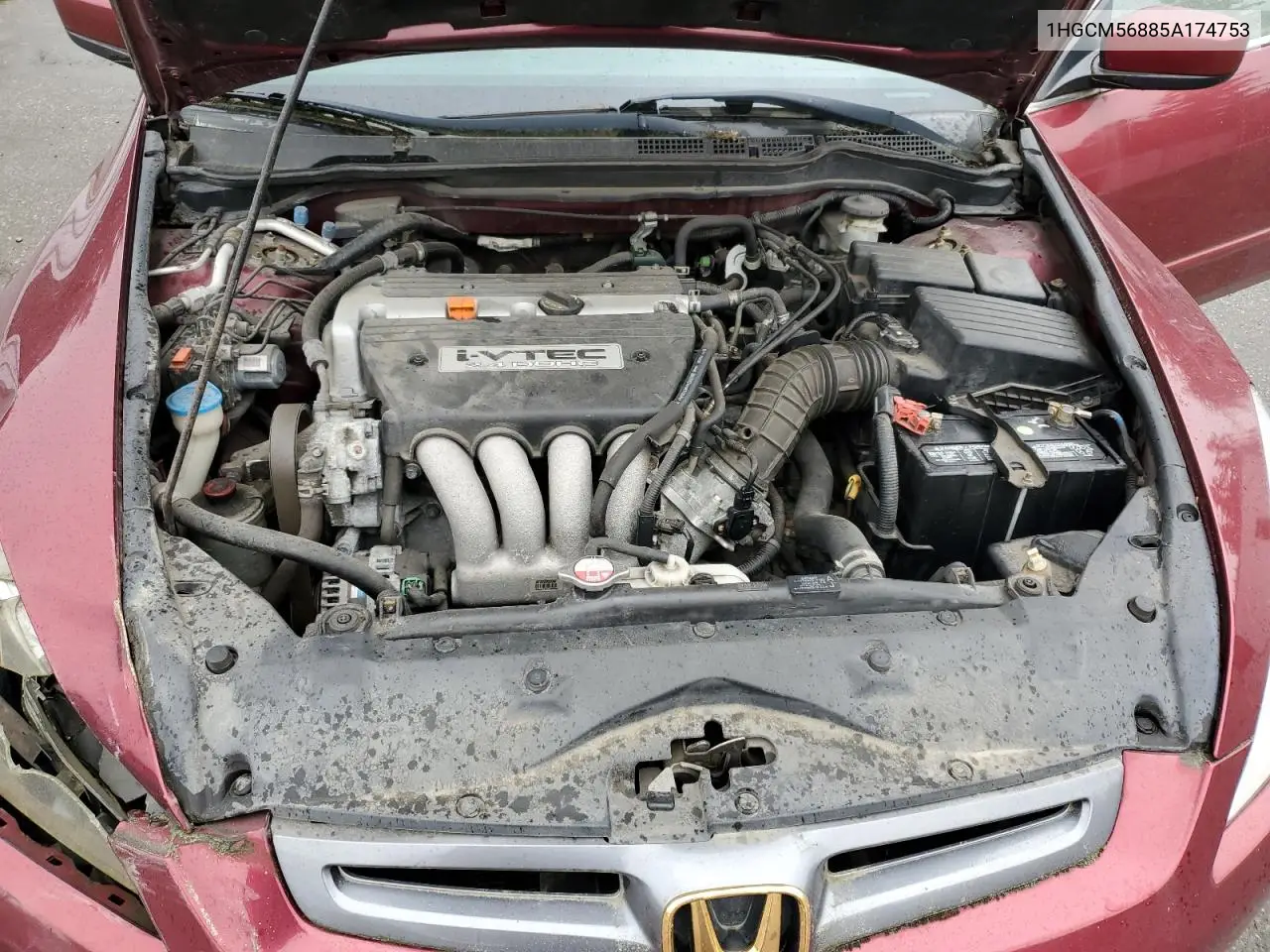 2005 Honda Accord Ex VIN: 1HGCM56885A174753 Lot: 56049635