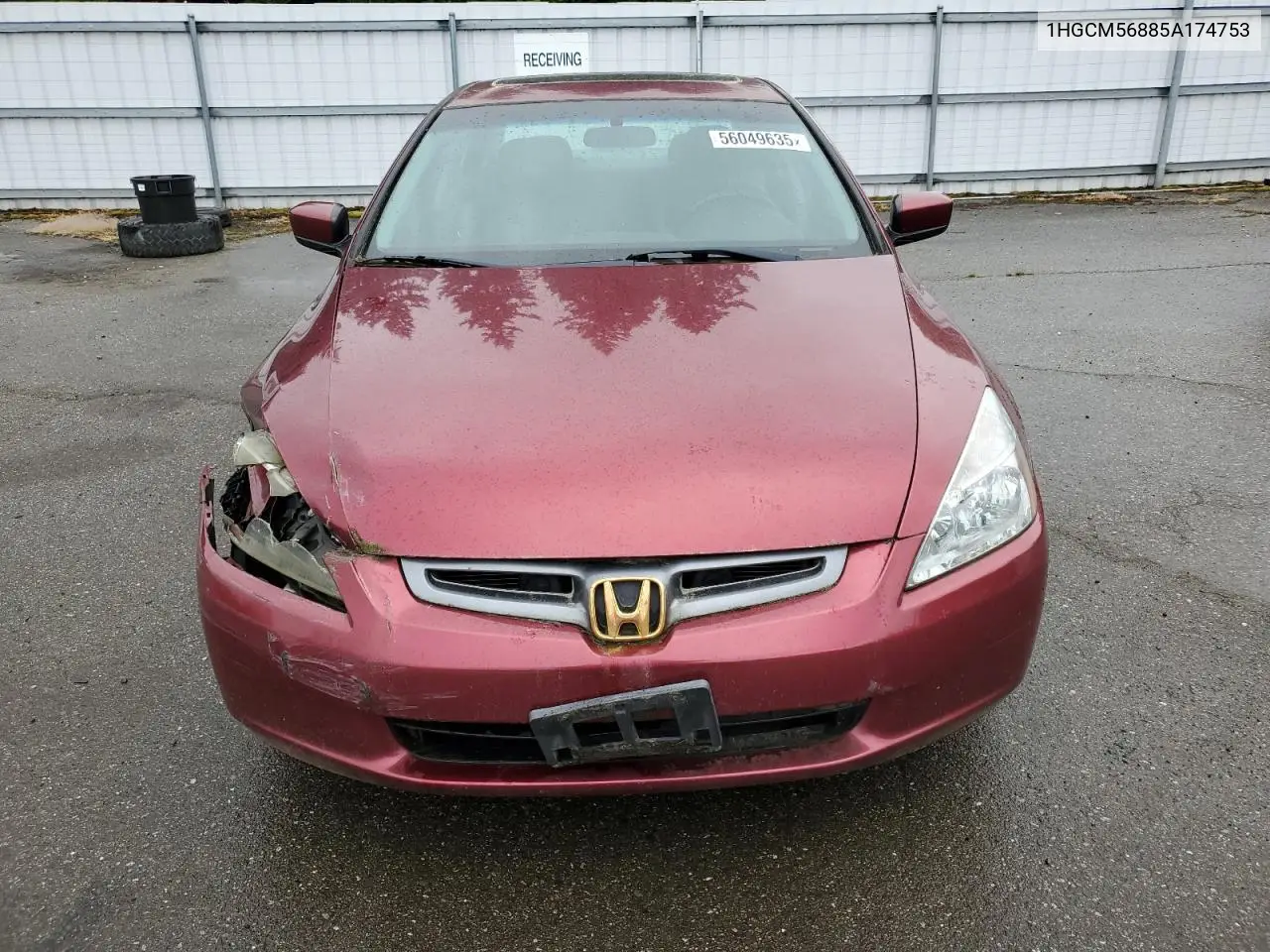 2005 Honda Accord Ex VIN: 1HGCM56885A174753 Lot: 56049635