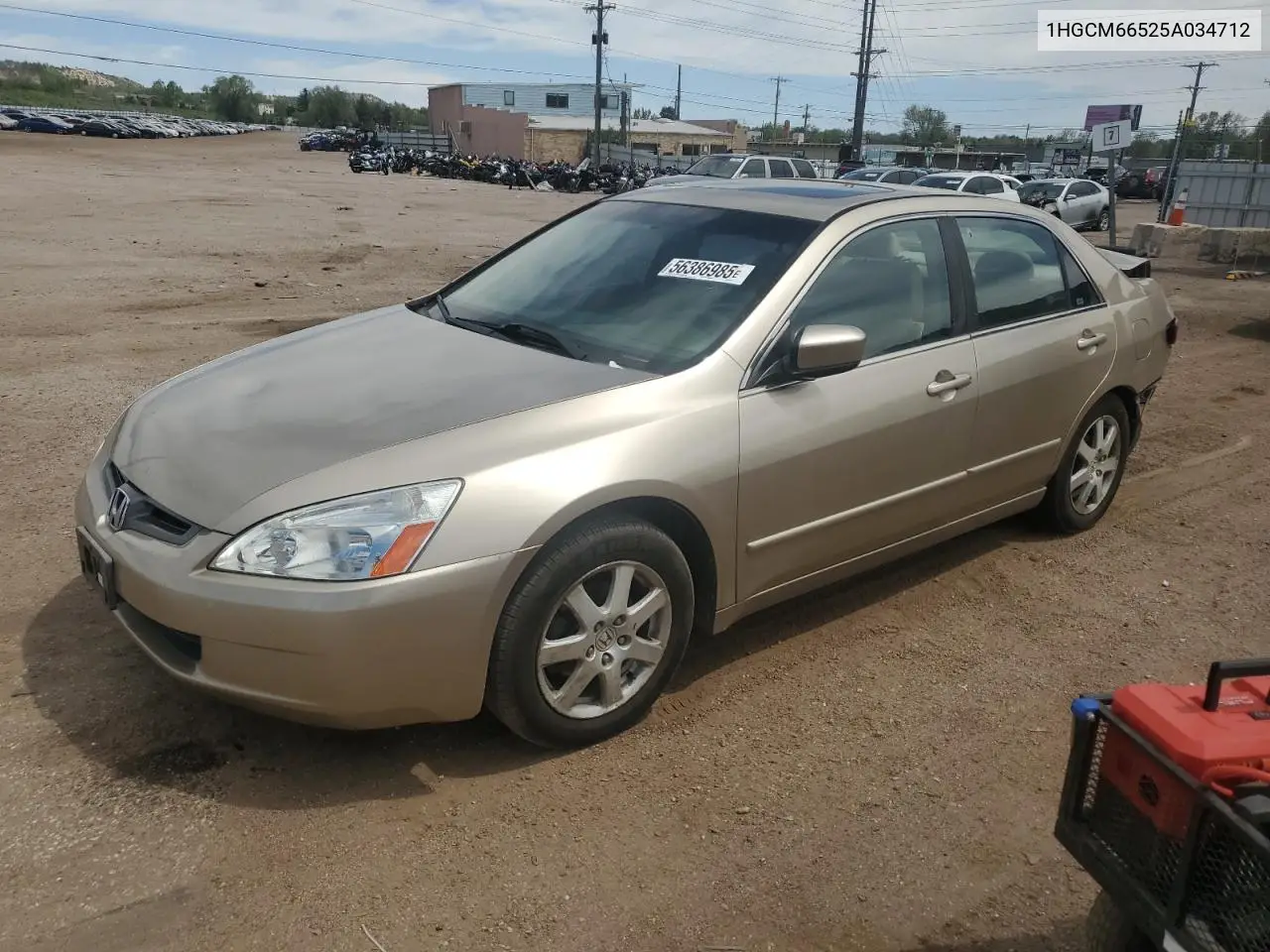 2005 Honda Accord Ex VIN: 1HGCM66525A034712 Lot: 56386985