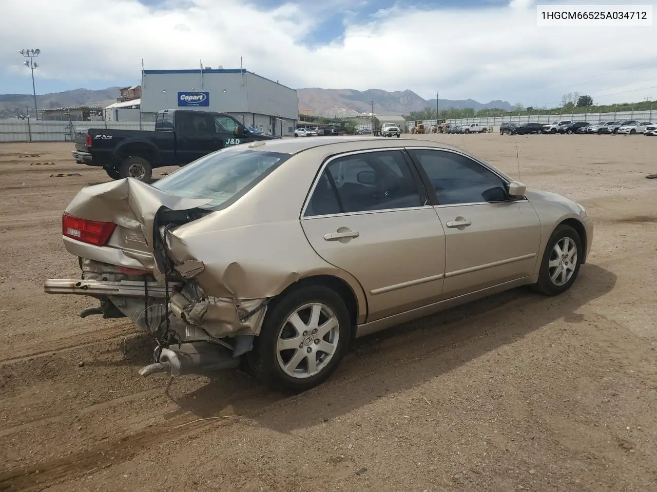 2005 Honda Accord Ex VIN: 1HGCM66525A034712 Lot: 56386985