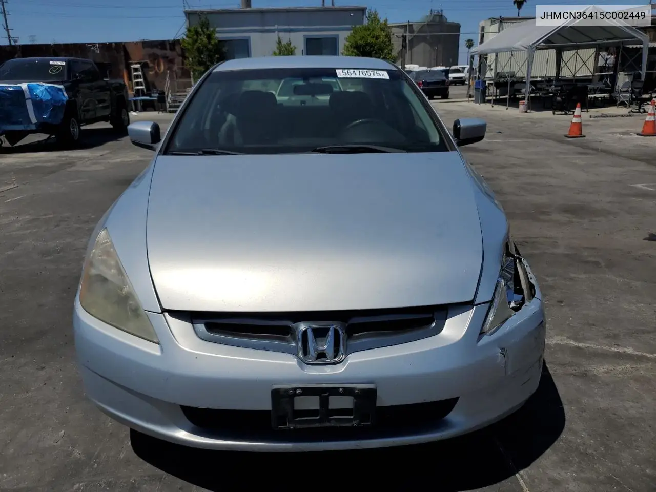 2005 Honda Accord Hybrid VIN: JHMCN36415C002449 Lot: 56476575
