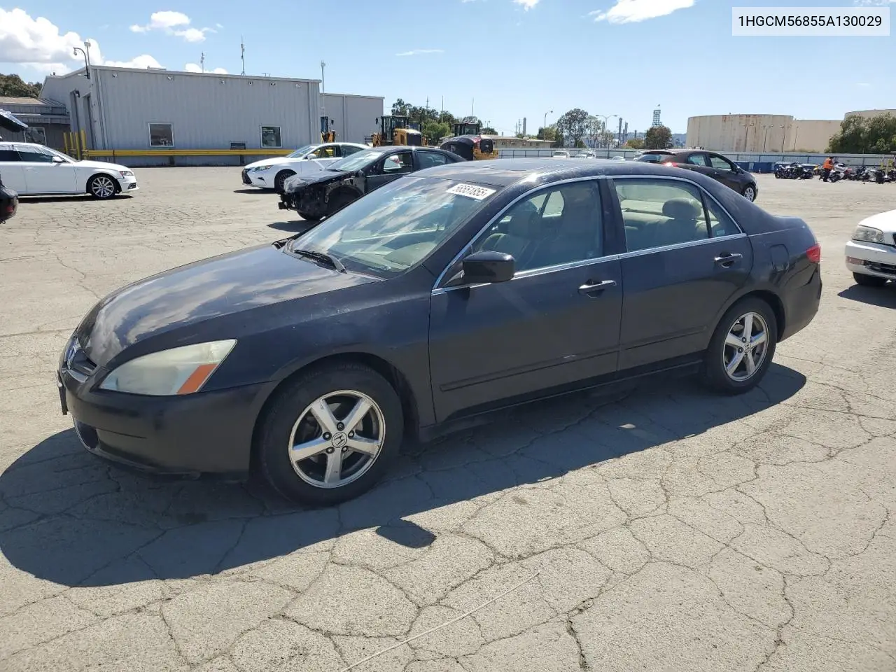2005 Honda Accord Ex VIN: 1HGCM56855A130029 Lot: 56551855