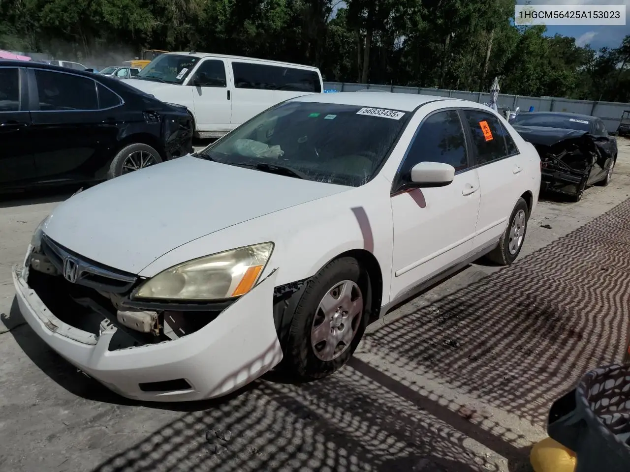 2005 Honda Accord Lx VIN: 1HGCM56425A153023 Lot: 56833435