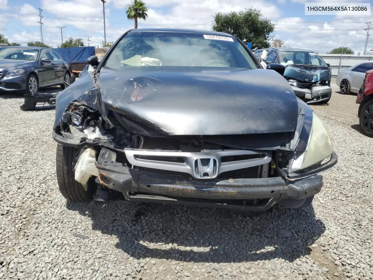 2005 Honda Accord Lx VIN: 1HGCM564X5A130086 Lot: 56872635