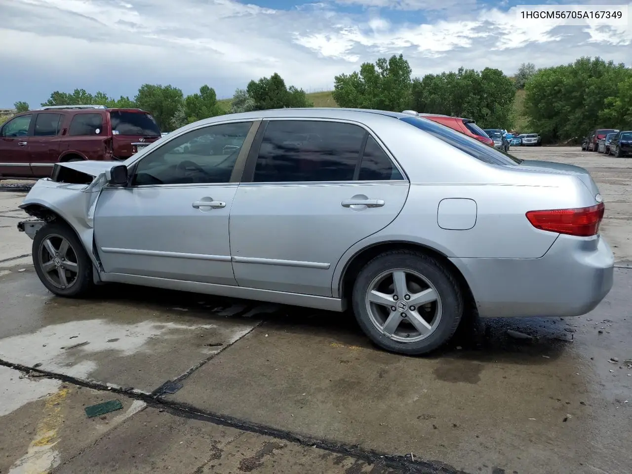 2005 Honda Accord Ex VIN: 1HGCM56705A167349 Lot: 61879365
