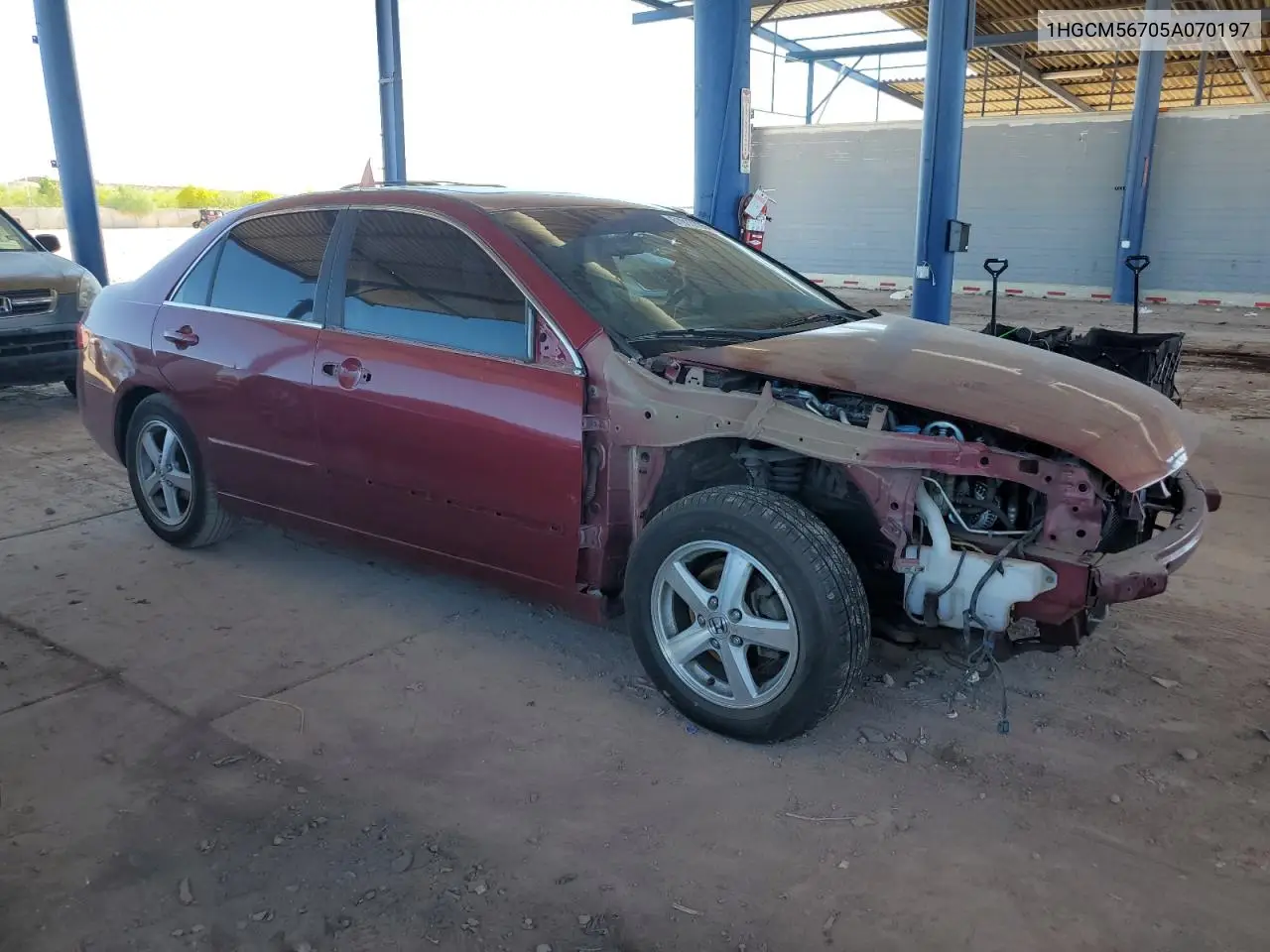 2005 Honda Accord Ex VIN: 1HGCM56705A070197 Lot: 61913705