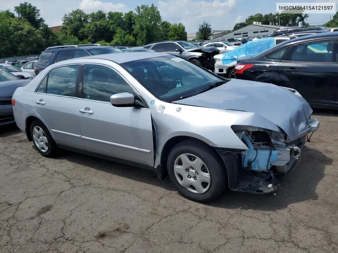 2005 Honda Accord Lx VIN: 1HGCM56415A121597 Lot: 62141295