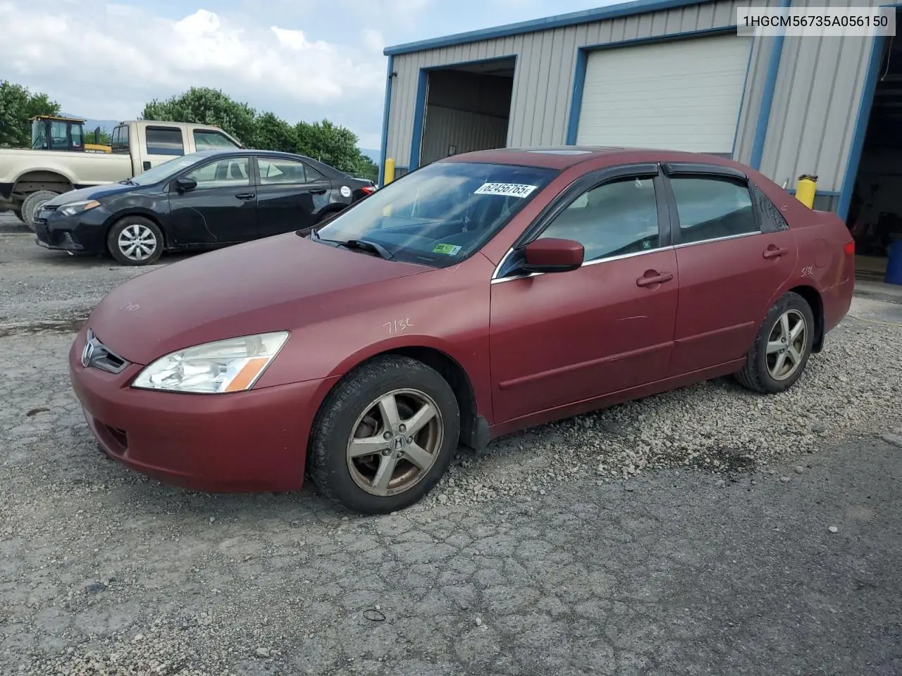2005 Honda Accord Ex VIN: 1HGCM56735A056150 Lot: 62456765