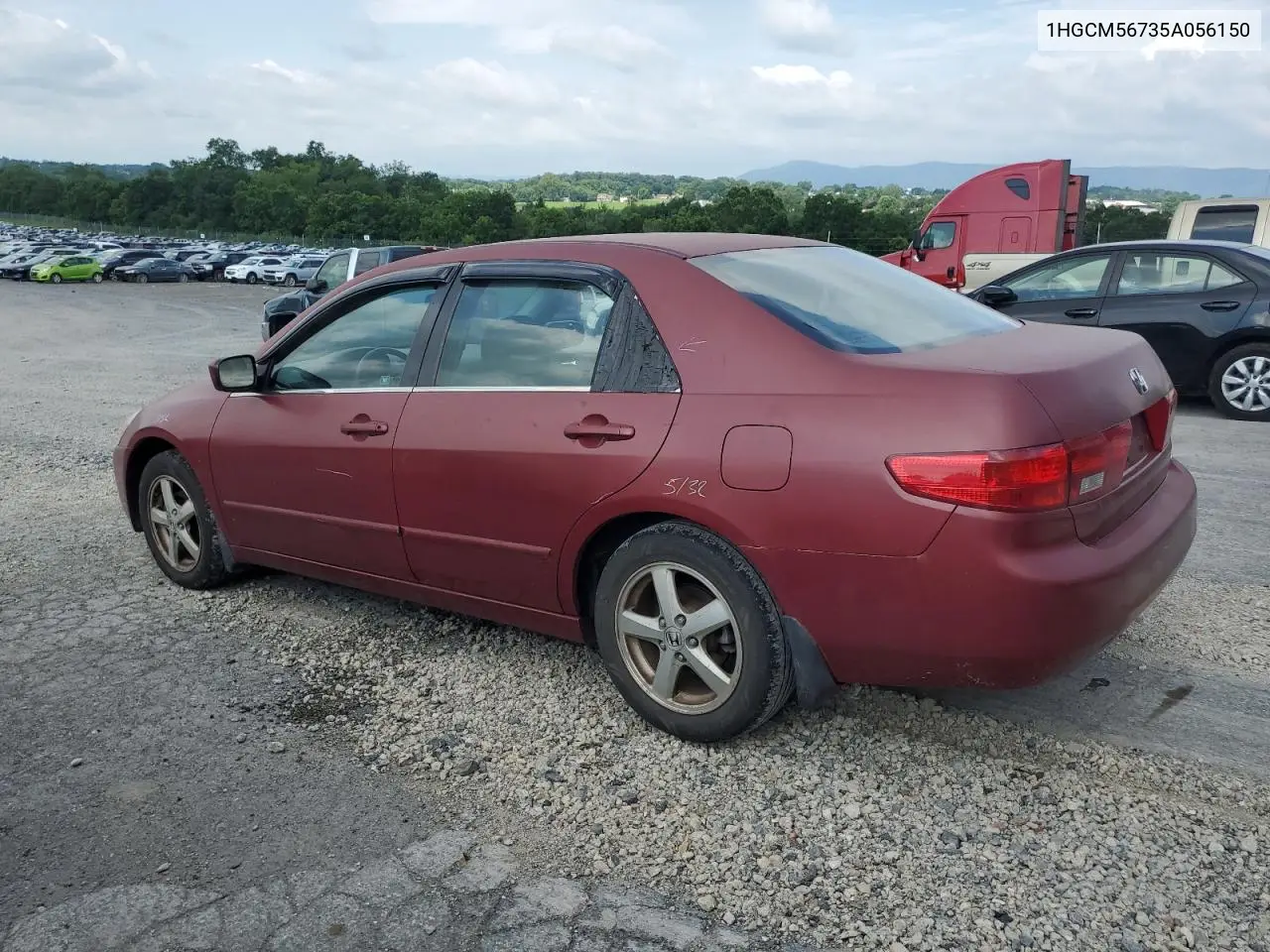 2005 Honda Accord Ex VIN: 1HGCM56735A056150 Lot: 62456765