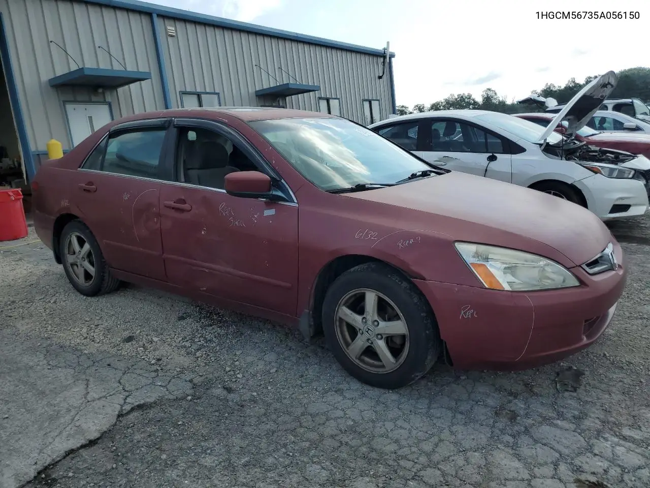 2005 Honda Accord Ex VIN: 1HGCM56735A056150 Lot: 62456765