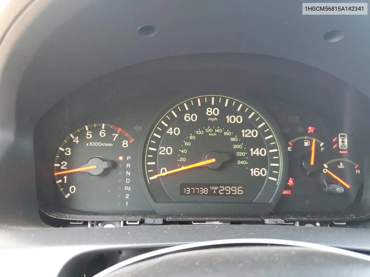 2005 Honda Accord Ex VIN: 1HGCM56815A142341 Lot: 62546735