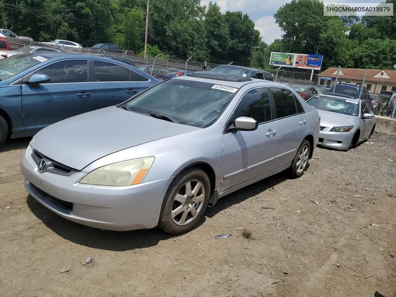 2005 Honda Accord Ex VIN: 1HGCM66805A013979 Lot: 62664035