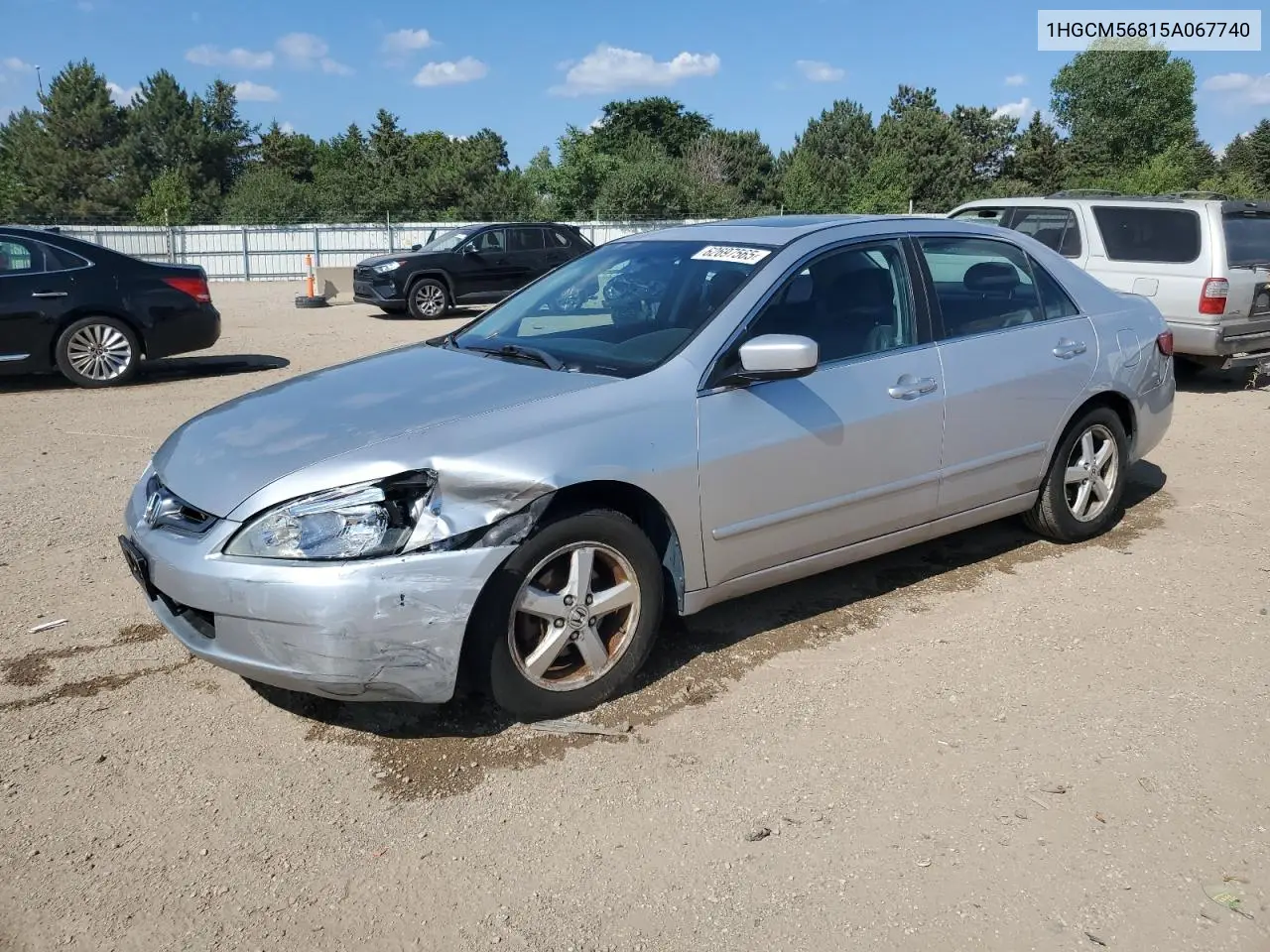 2005 Honda Accord Ex VIN: 1HGCM56815A067740 Lot: 62697565