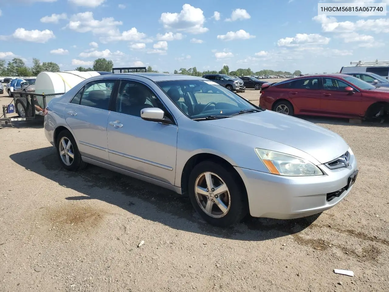 2005 Honda Accord Ex VIN: 1HGCM56815A067740 Lot: 62697565
