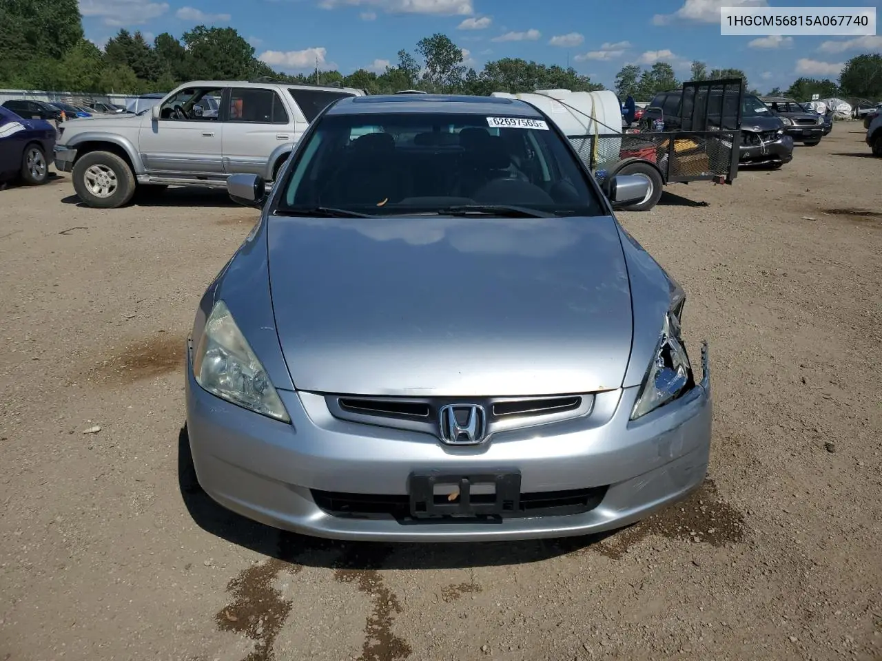 2005 Honda Accord Ex VIN: 1HGCM56815A067740 Lot: 62697565