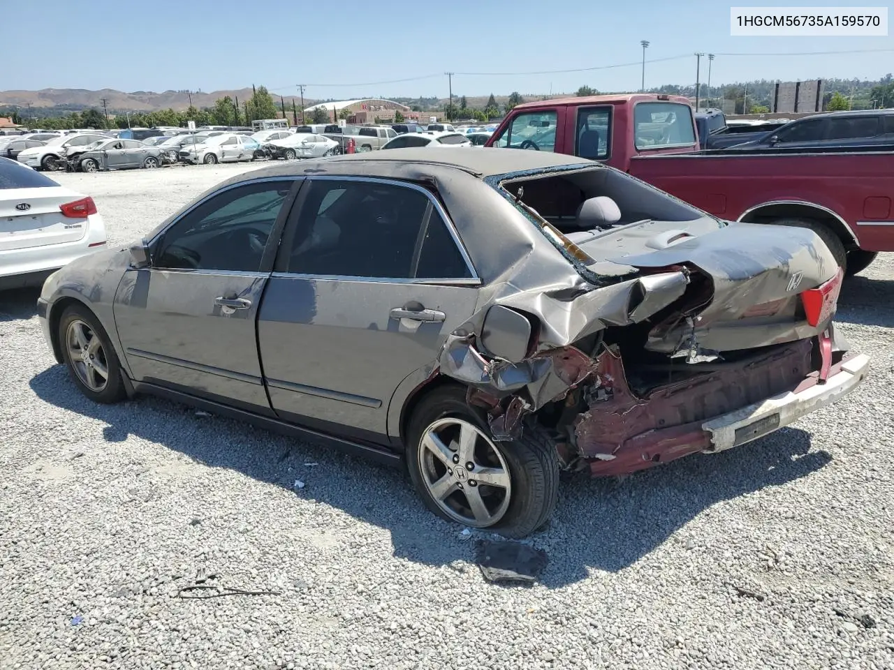 2005 Honda Accord Ex VIN: 1HGCM56735A159570 Lot: 62713315