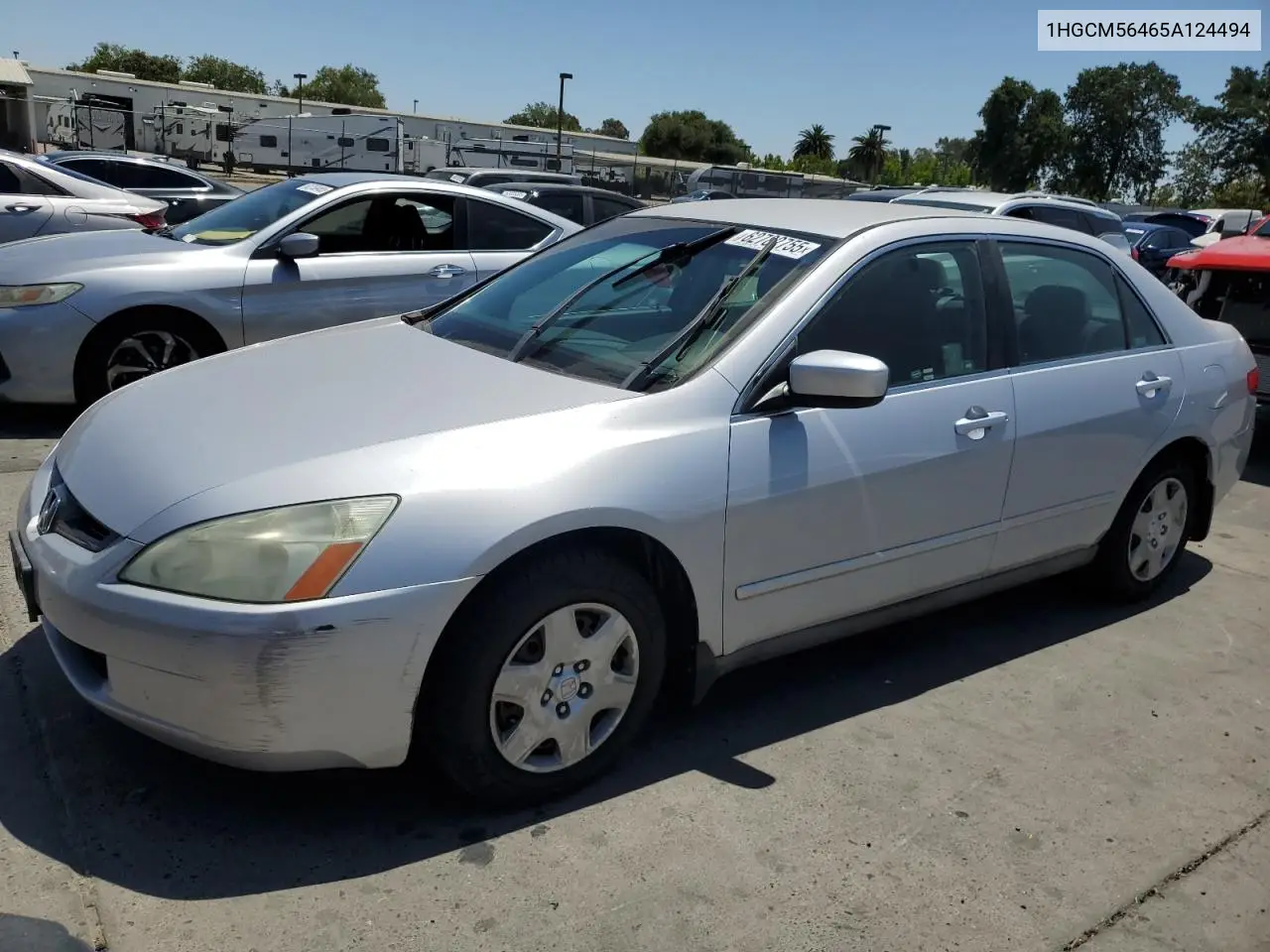 2005 Honda Accord Lx VIN: 1HGCM56465A124494 Lot: 62782755