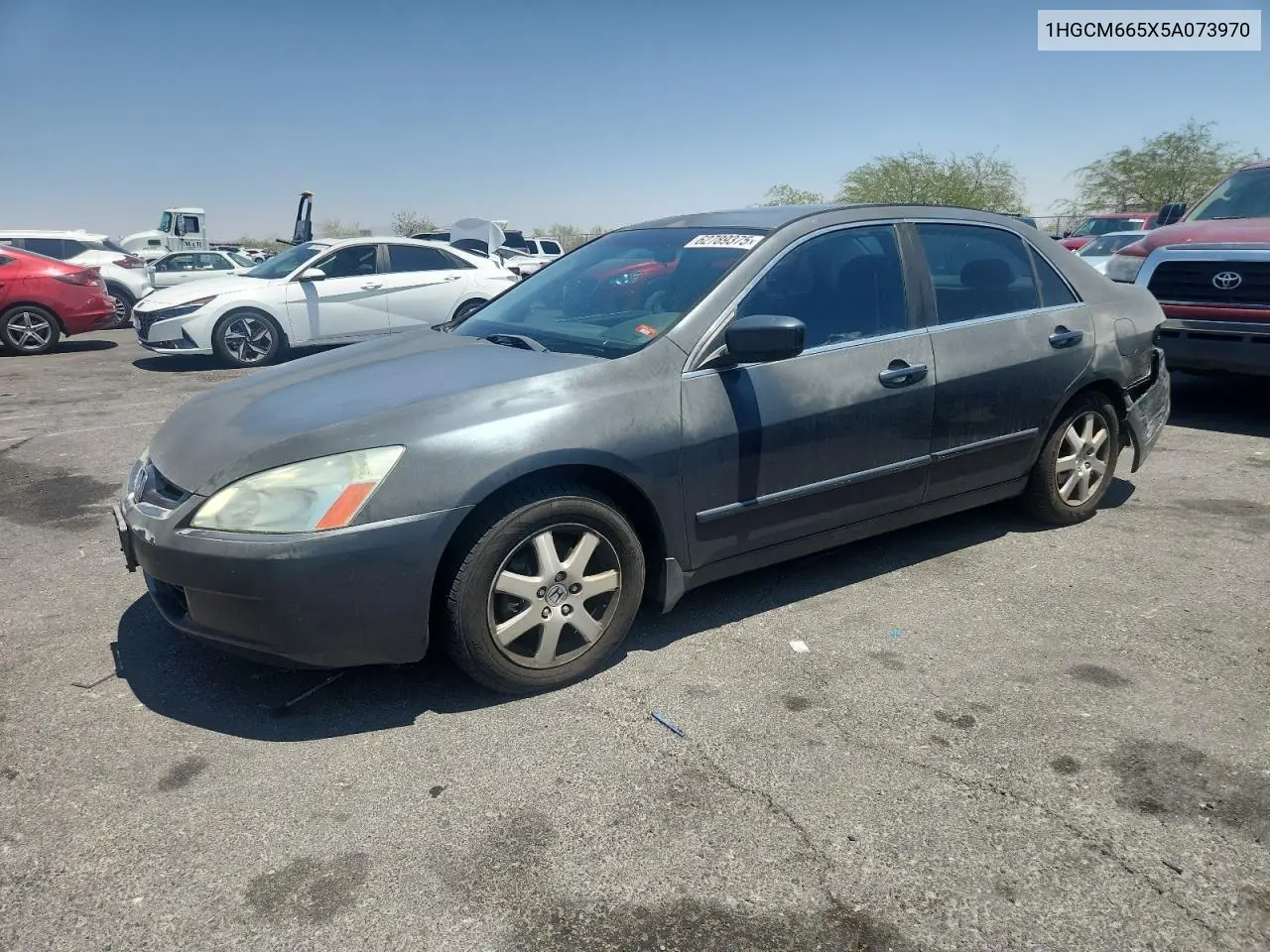 2005 Honda Accord Ex VIN: 1HGCM665X5A073970 Lot: 62789375