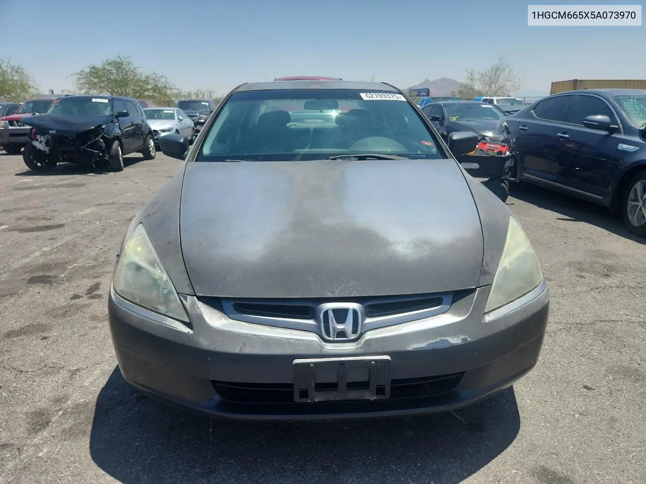 2005 Honda Accord Ex VIN: 1HGCM665X5A073970 Lot: 62789375