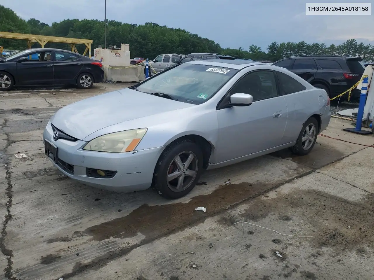 2005 Honda Accord Ex VIN: 1HGCM72645A018158 Lot: 62887985