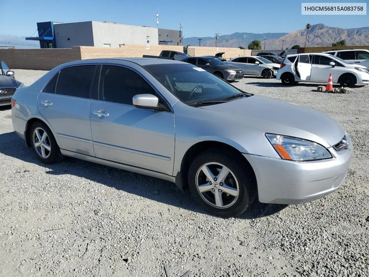 2005 Honda Accord Ex VIN: 1HGCM56815A083758 Lot: 63103235