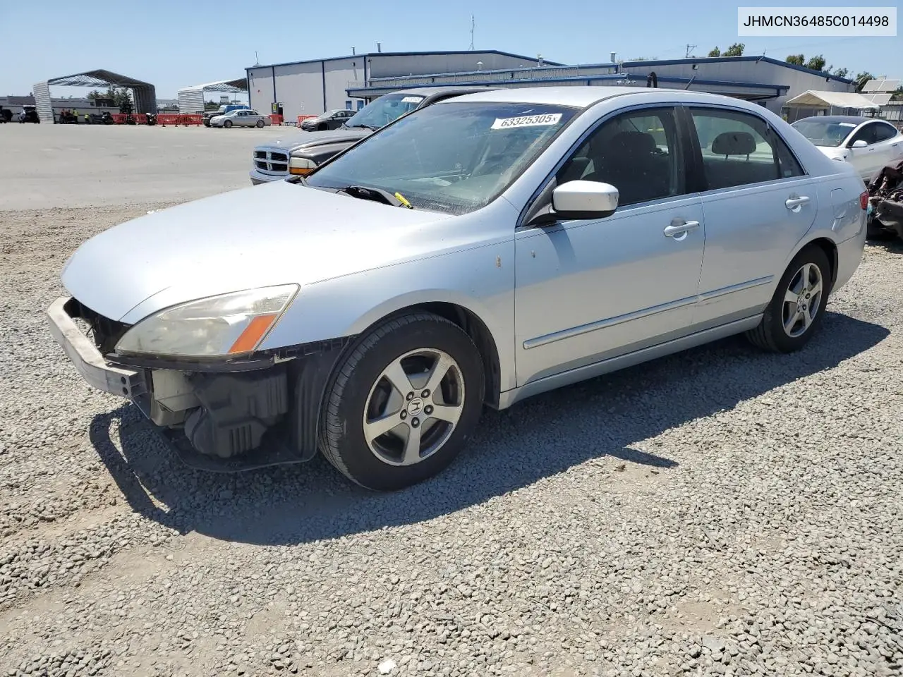 2005 Honda Accord Hybrid VIN: JHMCN36485C014498 Lot: 63325305