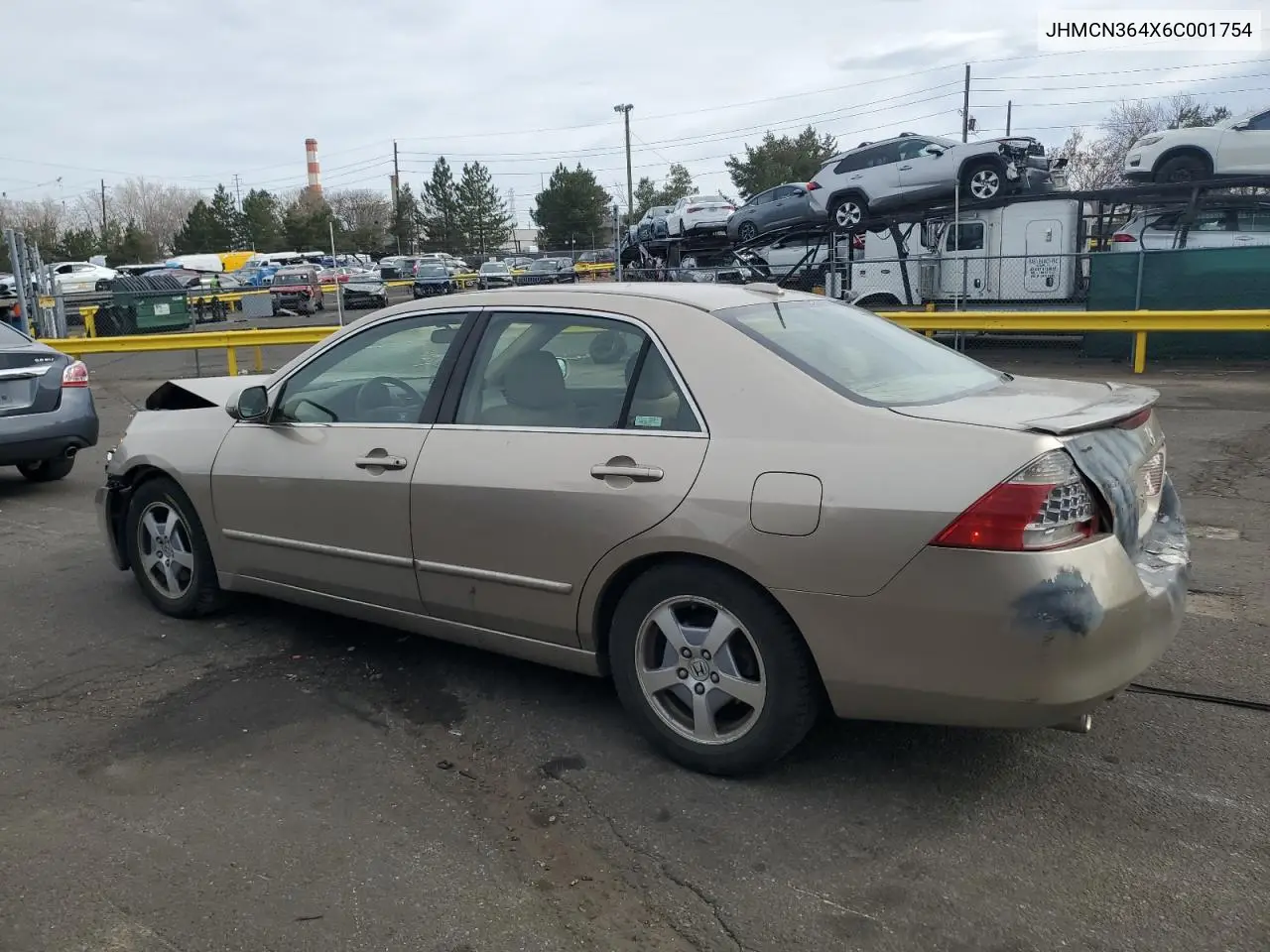 2006 Honda Accord Hybrid VIN: JHMCN364X6C001754 Lot: 46851085