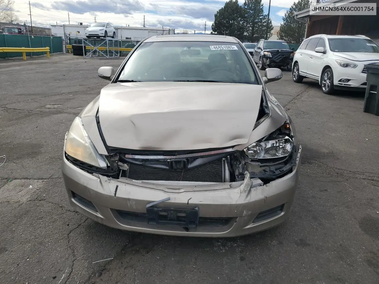 2006 Honda Accord Hybrid VIN: JHMCN364X6C001754 Lot: 46851085