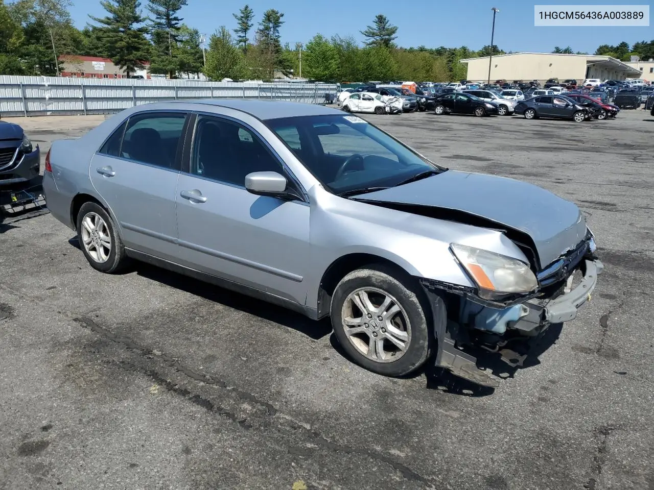 2006 Honda Accord Lx VIN: 1HGCM56436A003889 Lot: 56348645