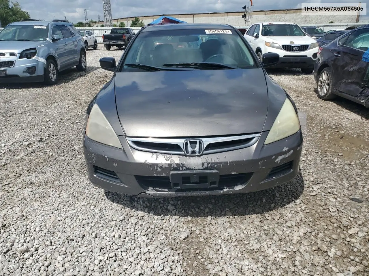 2006 Honda Accord Ex VIN: 1HGCM567X6A064506 Lot: 56668125