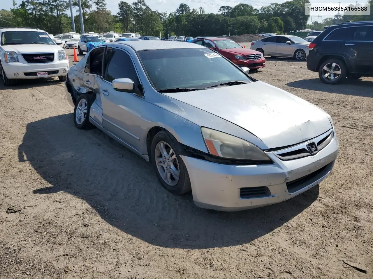 2006 Honda Accord Se VIN: 1HGCM56386A166688 Lot: 56755415