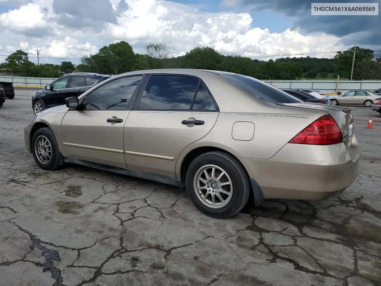 2006 Honda Accord Value VIN: 1HGCM561X6A069569 Lot: 56756095
