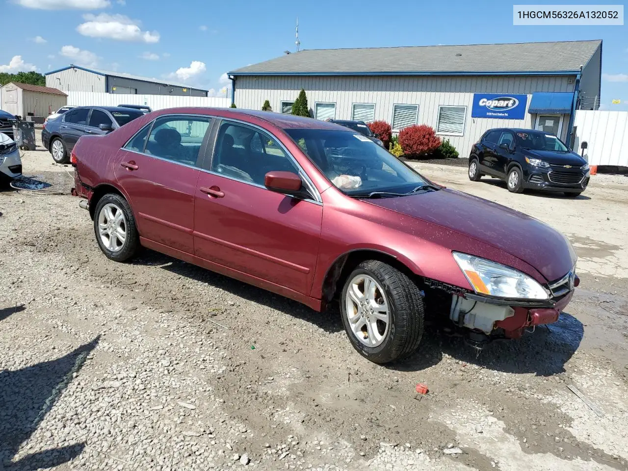2006 Honda Accord Se VIN: 1HGCM56326A132052 Lot: 56936805