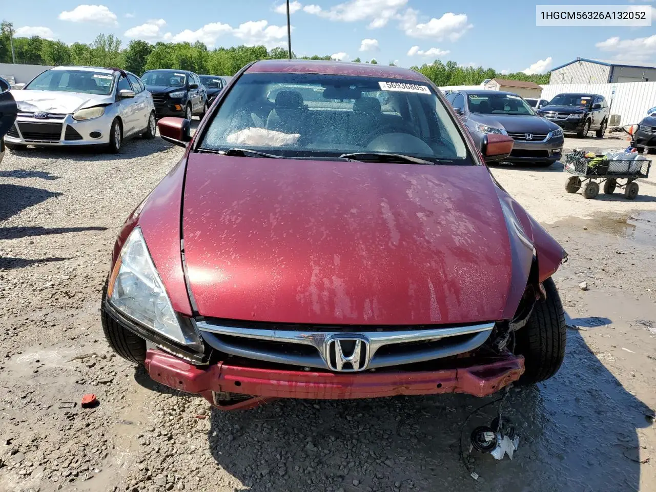 2006 Honda Accord Se VIN: 1HGCM56326A132052 Lot: 56936805