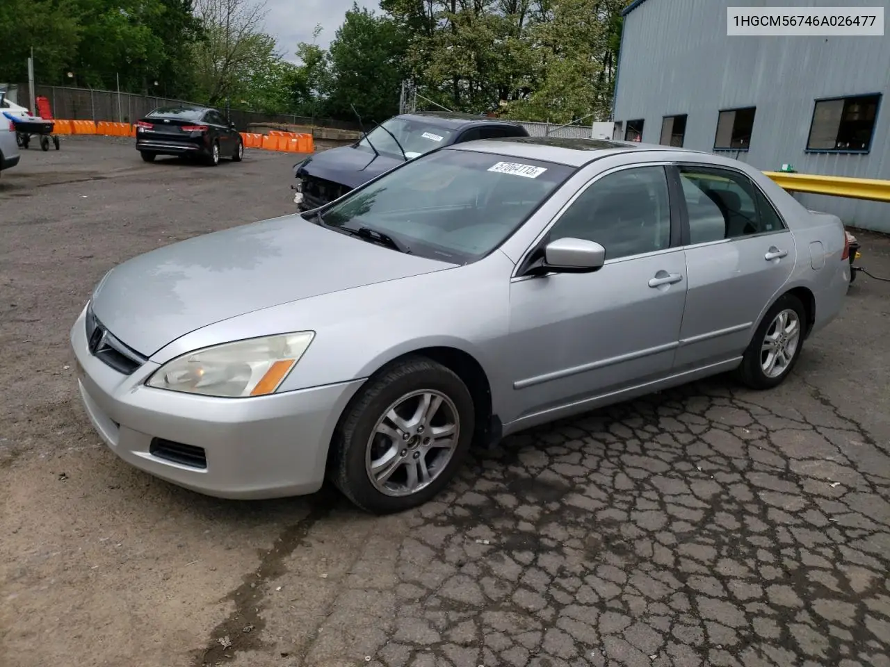2006 Honda Accord Ex VIN: 1HGCM56746A026477 Lot: 57064115