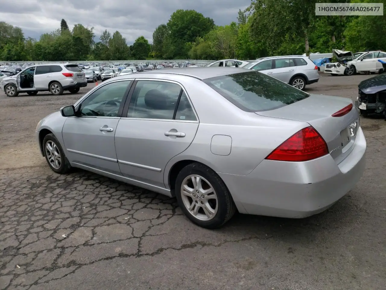 2006 Honda Accord Ex VIN: 1HGCM56746A026477 Lot: 57064115