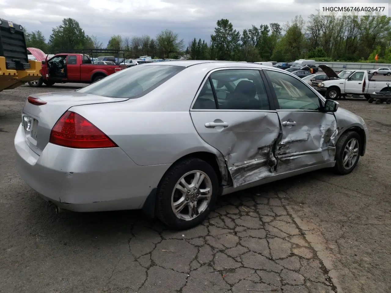 2006 Honda Accord Ex VIN: 1HGCM56746A026477 Lot: 57064115