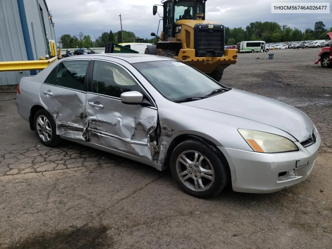 2006 Honda Accord Ex VIN: 1HGCM56746A026477 Lot: 57064115