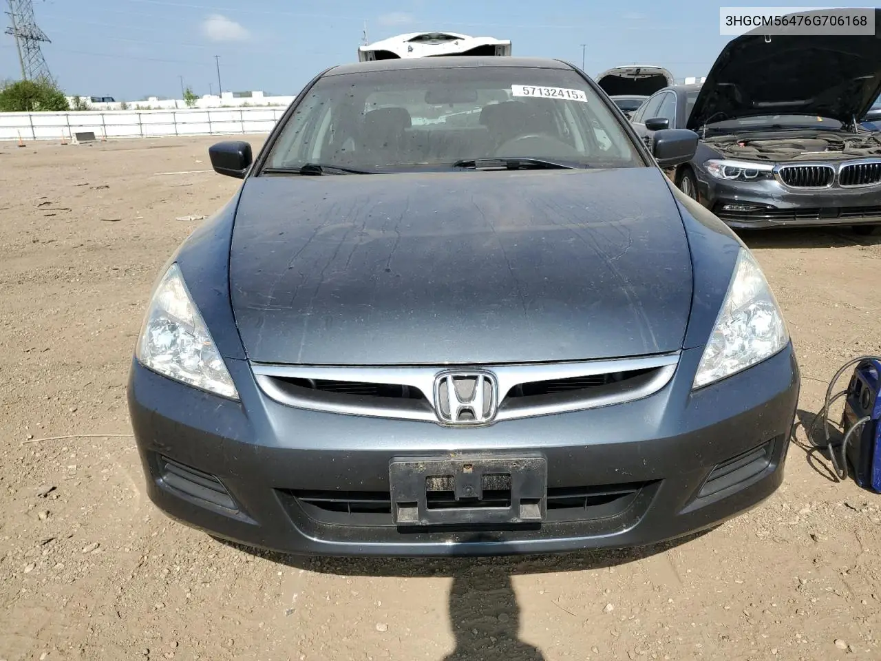2006 Honda Accord Lx VIN: 3HGCM56476G706168 Lot: 57132415