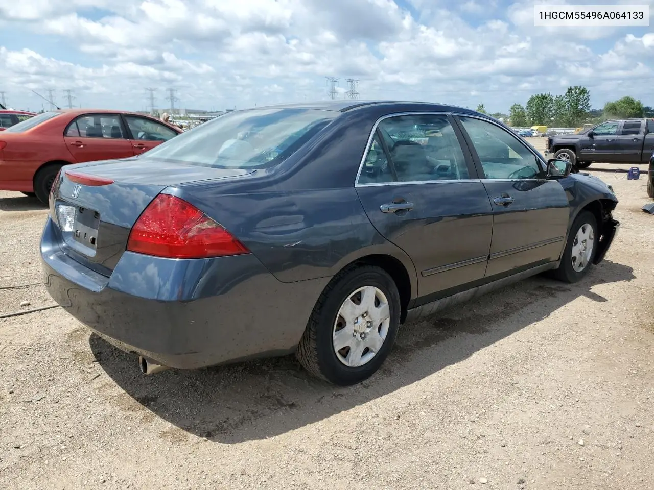 2006 Honda Accord Lx VIN: 1HGCM55496A064133 Lot: 62343295