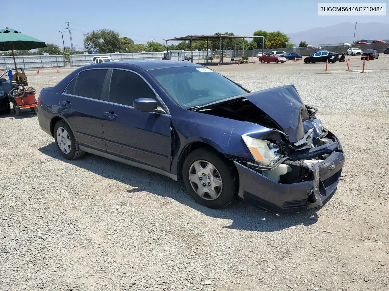 2006 Honda Accord Lx VIN: 3HGCM56446G710484 Lot: 62486195