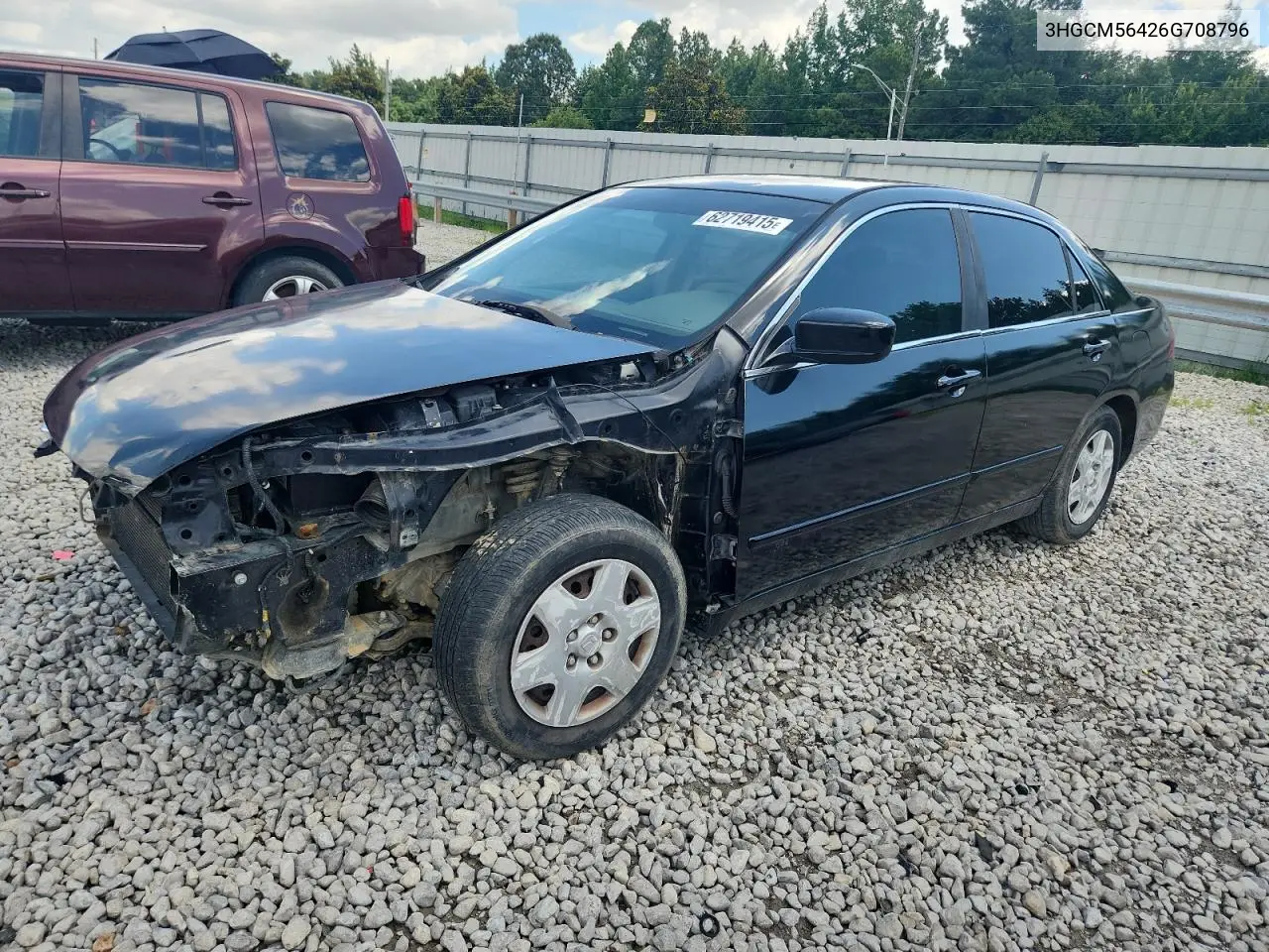 2006 Honda Accord Lx VIN: 3HGCM56426G708796 Lot: 62719415