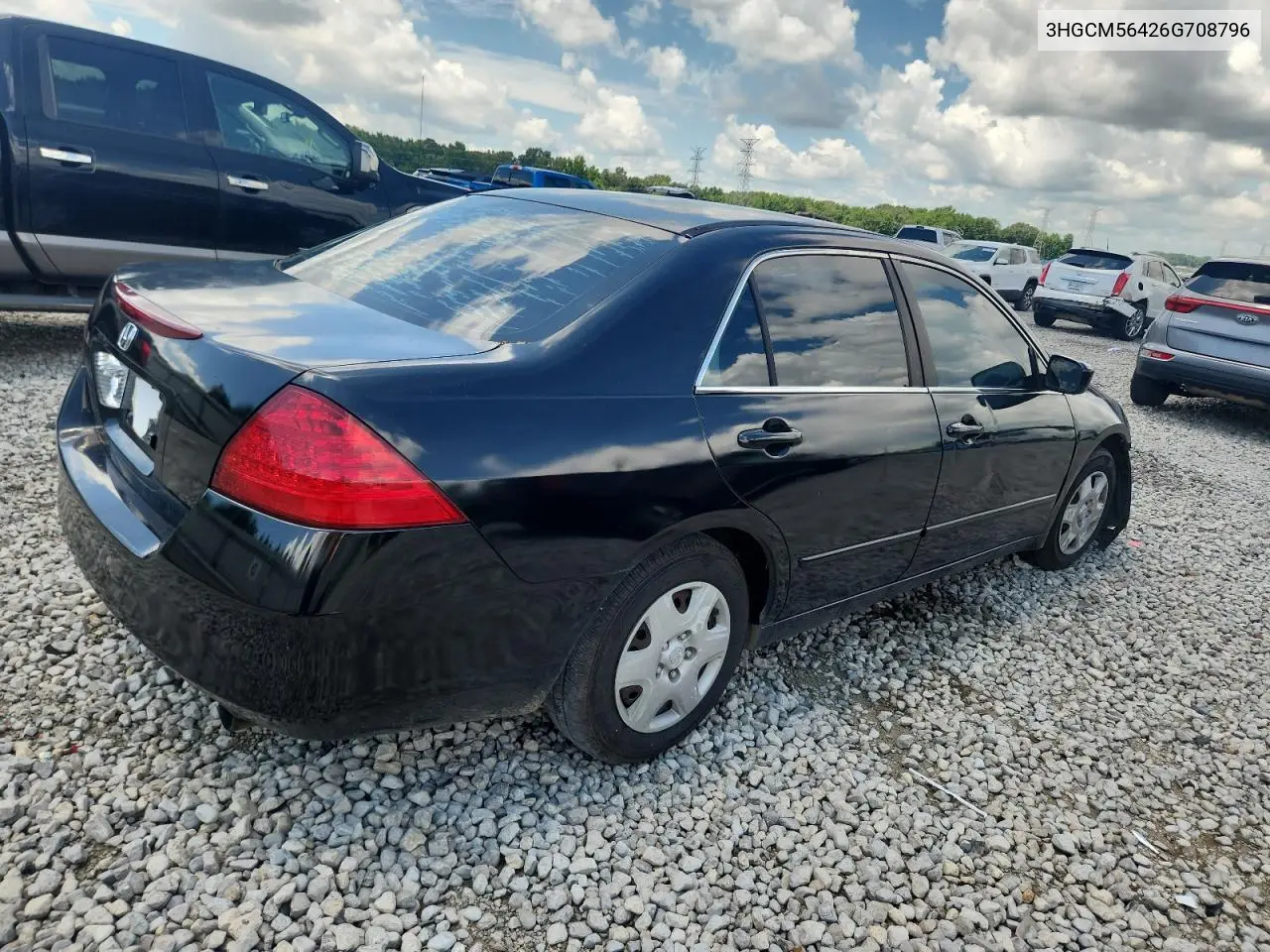 2006 Honda Accord Lx VIN: 3HGCM56426G708796 Lot: 62719415