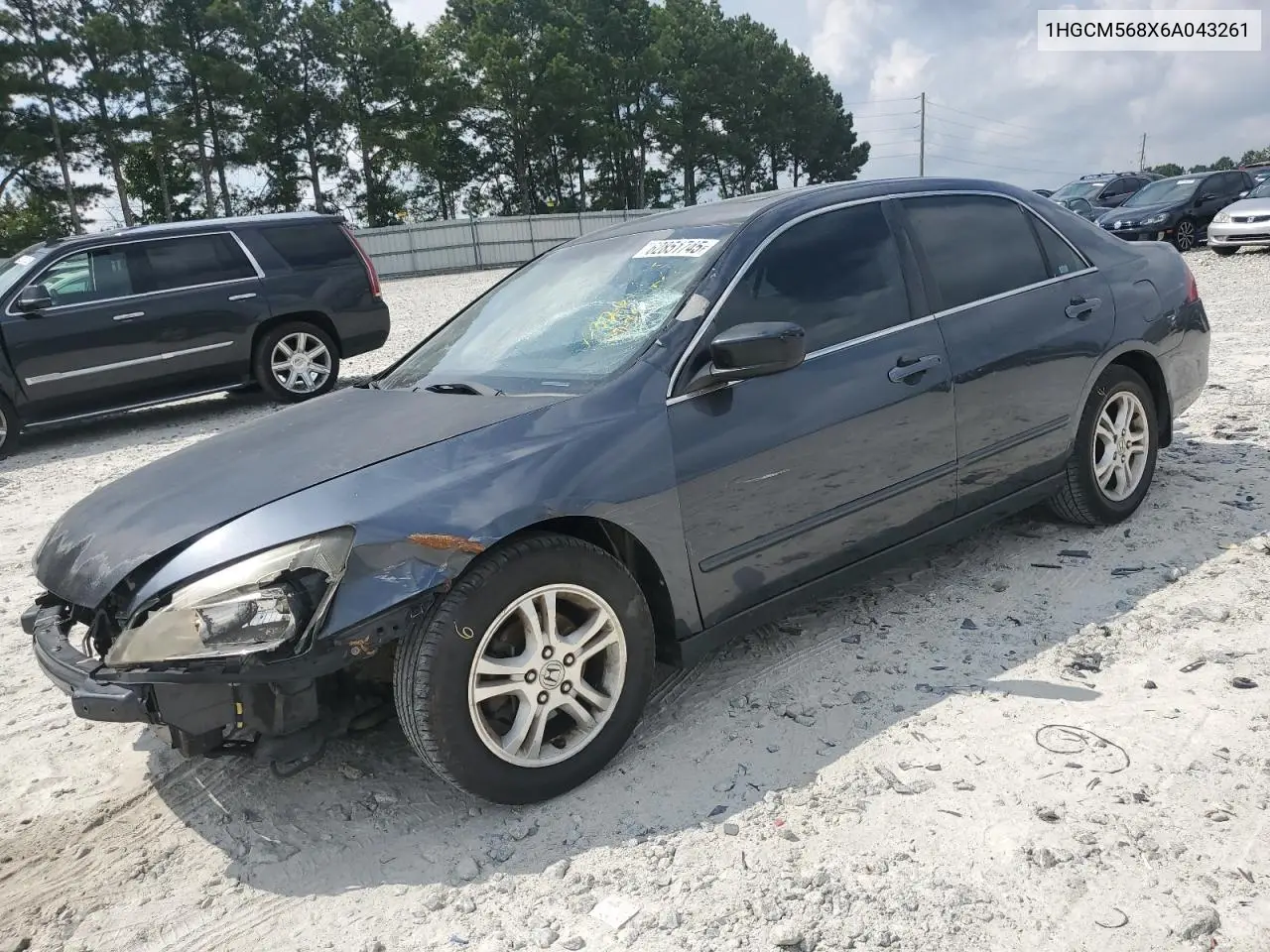 2006 Honda Accord Ex VIN: 1HGCM568X6A043261 Lot: 62851745