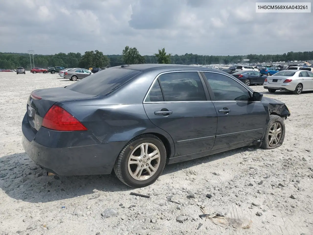 2006 Honda Accord Ex VIN: 1HGCM568X6A043261 Lot: 62851745